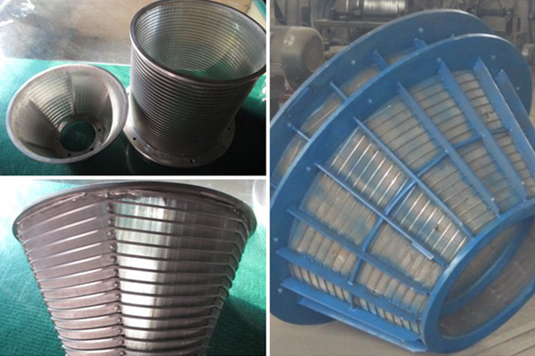 centrifuge screen baskets, wedge wire cylinder, for water treatment
